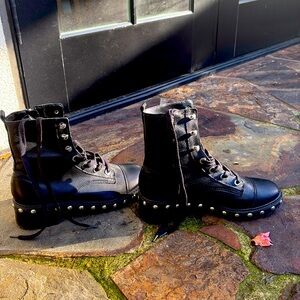 SCHUTZ womens studded black boot